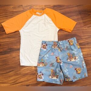 Nickelodeon x Old Navy SpongeBob swim set boys size 8 like new